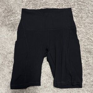 lululemon athletica Black High-Rise Bike Shorts